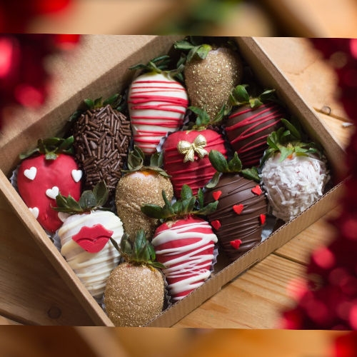 Strawberries covered with chocolate to Bogota